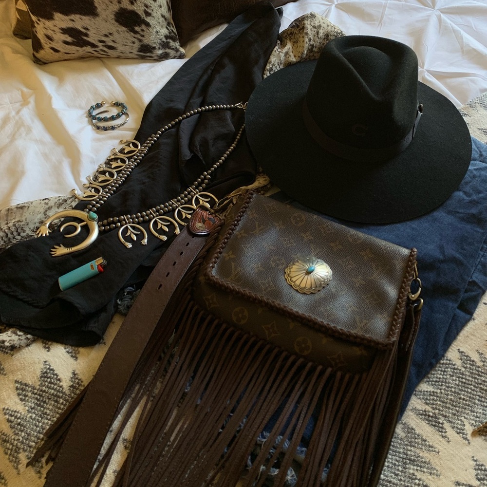 Western squash blossom necklace